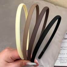 1 Pezzo Fascia per capelli elastica di colore solido opaco da donna, semplice, alla moda, multifunzionale, elegante, accessorio per capelli di alta qualità di colore solido per uso quotidiano, versatile, dall'atmosfera gentile, adatta per casual, feste, pendolarismo, vacanze, acconciatura, lavaggio del viso/bagno, trucco, accessorio di abbigliamento, fascia per capelli, cerchietti per capelli