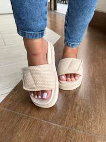 Women's Sandals With Adjustable Clasp - Jute - View 3