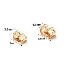 200pcs/Pack Simple & Fashionable Metal Butterfly Earplug Ear Caps, DIY Handmade Jewelry Accessories