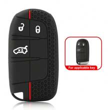 Siliconen sleutelhoes compatibel met Grand Cherokee Renegade Chrysler Dodge RAM Journey Dart Fiat Durango Challenger