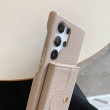 1 PC Luxury High-End PU Leather Wallet Case Compatible With Samsung Compatible With Galaxy S25 S24 S23 S21 S20 FE S20 Plus Note 20 Ultra A52 A53 A54 A16 A25 A36 A56 A73 A34 A03 A03S A12 A13 A14 A21 A21S A22 A23 A24 A32 A42 A71 5G Lanyard Compatible With Iphone 16 15 14 Plus 13 12 11 Pro Max Protective Shell For Pixel 9 8 7 6 Pro XL 8A 7A 6A Anti Fall Cover For Xiao Mi Redmi Note 13 Pro 14 13 12 11 Ultra Multi Functional Mirror Phone Case