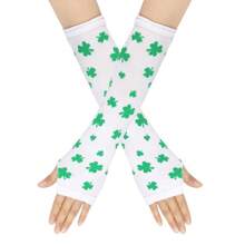1set Irish Celebration Knee High Leg Warmers With Clover Accessories, St.Patrick's Day Party Outfit Prom - Multicolor - View 9