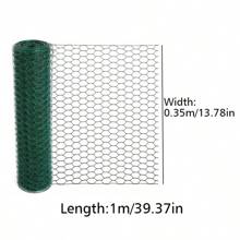 1卷铁丝鸡笼网卷，用于植物保护和DIY花卉工艺品 - 用于家庭和花园装饰的多用途围栏网，易切花支撑网格。塑料涂层铁丝，艺术用品，插花和婚礼装饰 - 彩色 - 查看 19