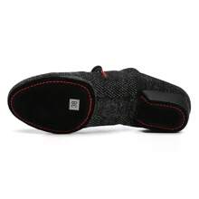 Zapatos de baile negros para mujer, zapatos de salsa y jazz, zapatos de baile moderno para adultos y niñas, suela blanda, transpirables, zapatos de baile de salón profesionales para práctica