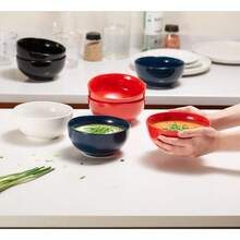 Cuenco de cerámica para cereales, apto para microondas, lavavajillas y congelador, plato de porcelana para sopa, pasta, ensalada, avena