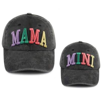 Mama And Mini Hats For Women, Mommy And Me Matching Outfits, Mom Daughter Baseball Cap, Christmas Mother's Day Party Decorations Birthday Gifts