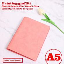 1/2/3 Libros, Cuaderno con tapa blanda desmontable, 60 hojas 120 páginas, estilo minimalista; Material suave, encuadernación espiral para reemplazo fácil, papel amigable con los ojos para escritura a doble cara, adecuado para oficina/escuela/vida diaria/cuaderno/bloc de dibujo, disponible en dos tipos de páginas, rayadas y en blanco.