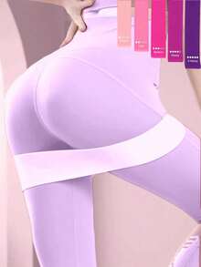 1 حزمة من أشرطة المقاومة بدرجات اللون الوردي لتدريب القوة والقبضة والرياضة ، أشرطة مناسبة للوركين والأرداف والركبة أثناء تمارين الإنحناء - متعدد الألوان - مشاهدة 6