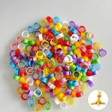 30/90/150 pezzi Anelli colorati per zampe di pollo, fasce in plastica per zampe di pollame, fibbie per zampe di polli, anatre, oche, tacchini - senza batteria necessaria, etichette di identificazione facili da usare