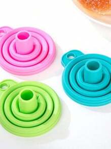 1Pc Silicone Collapsible Funnel, Food Funnel, Collapsible Kitchen Funnel, Canning Funnel Wide Mouth, Bottle Funne, Portable Mini Oil Funnel, Kitchen Funnel Mini Funnel, Household Liquid Dispenser, For Spices, Glass, Kitchen Cooking Tools.