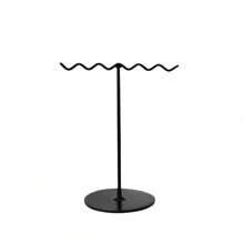 1pc Bohemian Style Earring Display Stand, Iron Material, Unique Wave Design, Suitable For Jewelry Enthusiasts Travel Storage Organizer