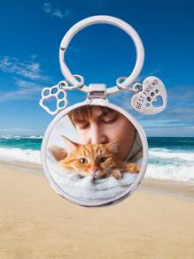 定制狗狗照片钥匙扣：宠物爱好者的个性化配饰 - 送给狗主人的贴心礼物 - 女士装饰钥匙扣 - 感恩节礼物 - 客製化鑰匙圈 - 查看 4