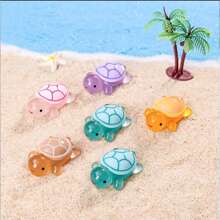 20pcs Glow-In-The-Dark 3D Sea Turtle Toys - Perfect For DIY Crafts And Party Favors, Assorted Colors