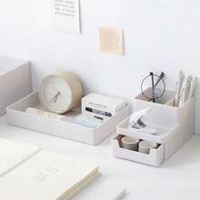 办公室抽拉式文件收纳盒A4收纳盒桌面塑料抽屉式文具架笔筒