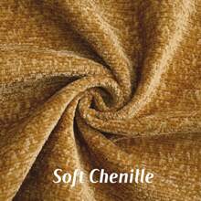 1pc Chenille Throw Pillow Cover, Modern Style Velvet Pillowcase Suitable For Living Room And Household Use - Tobacco Chenille - View 5