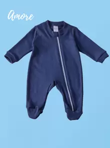 Baby Boys Jumpsuits - Màu xanh hải quân - Xem 1