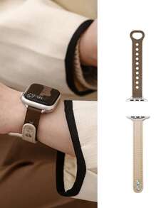 1 件女式时尚超薄皮革表带兼容 Apple Watch 表带 44 毫米 45 毫米 49 毫米 38 毫米 40 毫米 41 毫米 46 毫米 42 毫米兼容 Apple Watch Series 10 9 Ultra 8 7 6 Se 5 4 3 2 1 - 38/40/41/S10-42mm - 查看 9