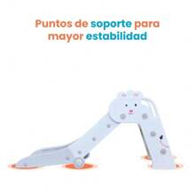 Resbaladilla Tobogan Infantil Plegable Portátil Jardin o Interior - Gris - Ver 6