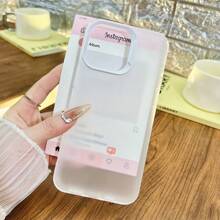 Funda de teléfono antideslizante mate transparente/negra compatible con 15 Pro Max/16/14/13/12/X/16 Pro, de marco grande de textura mate minimalista y nueva, suave