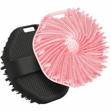 1 pezzo Spazzola esfoliante in silicone per il corpo, spazzola per la doccia super esfoliante aggiornata con impugnatura antiscivolo, massaggiatore per il corpo in silicone per doccia, decorazione per casa e bagno, decorazione autunnale, ritorno a scuola