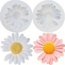 Daisy Chamomile Flower Silicone Mold Car Aromatherapy Epoxy Handmade Soap Candle Mold DIY Decoration Mold Newest