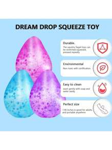 Cubo antiestrés, pelotas antiestrés blanditas para adultos, juguetes sensoriales antiestrés para ansiedad y alivio del estrés, juguetes calmantes pelotas antiestrés de subida lenta y extensibles para TDAH, pelota de azúcar malta (los estilos y colores son aleatorios) - Multicolor - Ver 3