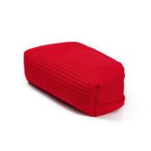 母亲节礼物，1 件针织包，女士纯红色镂空手提包，休闲时尚针织海滩晚装包，钩针饺子包，便携式化妆包，度假荷叶边腋下云包，海滩派对沙滩包，旅行必备品，购物，节日礼物，送给姐妹和最好的朋友的完美礼物，可以存放所有美容必需品 - 紅色 - 查看 7