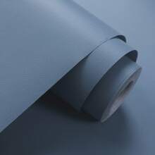 1 卷简约海军蓝色即剥即贴壁纸,防水防潮接触纸,可拆卸和重复使用,40/60/80 厘米宽,适用于卧室、餐厅、客厅电视背景、厨柜、桌子、书架、家具翻新 - 藏蓝色 - 查看 14