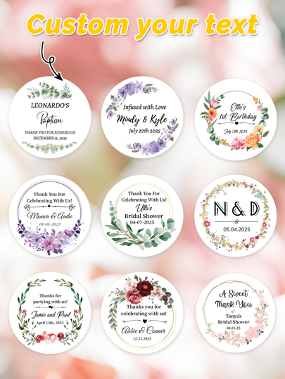 Custom Stickers / Custom Labels / Thank You Stickers / Youth Shower / Wedding / Birthday / Bridal Shower / Bachelorette / Favor/ Business,Multi-Functional,Durable,Ornamental,Reusable,Adhesive,Exquisite,Stylish,High-Quality,Colorful,Modern,Custom,Personalized,Unique,Ideal Gifts For Him,Ideal Gifts For Her,Home Refresh,Customized Stickers,Personal Items