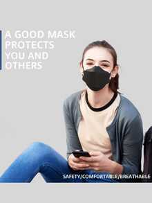 50pcs KN95 Disposable Face Masks: 4-Layer Breathable Safety Masks, Suitable For Men & Women - Protect Against PM2.5 And Respiratory Hazards, 95% Filtration Efficiency, 3D Fish Shape, Reusable, Pull-Up Closure, Low-Allergen Polypropylene Material