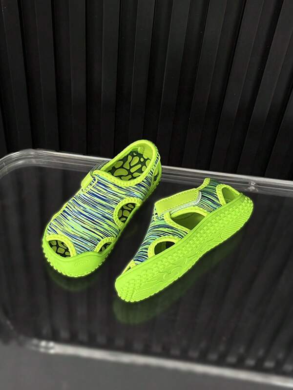 Kids' Candy-Colored Soft Mesh Sandals, Summer New Girls' Sports Sandals, Boys' Close-Toe Anti-Slip Beach Shoes
