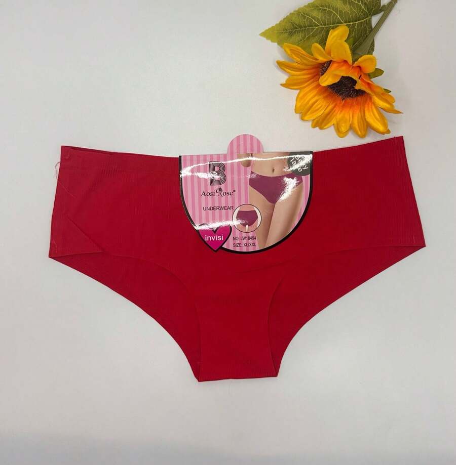 calzones para mujer en forma de V con elevación de glúteos sin costuras, cómodos y transpirables, en varios colores - Rojo - Ver 1