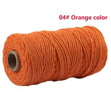 2 mm*100 m Corde de macramé, fil naturel épais, corde tressée synthétique filée au cœur, corde de macramé à 4 torons pour suspensions murales, accroches, DIY, décorations de la maison, emballages cadeaux
