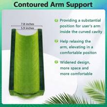 Zelen Arm Wedge Elevation Pillow Post Surgery Wrist Arm Tunnel Pillow Elevating Arm Support Elbow Pillow For Sleeping Adults Arm Rest Foam Medical Wedge Pillow Elevated Broken Arm Elevator