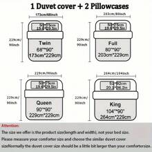3PCS Super Soft Breathable Golden Sun And Moon Planet Duvet Cover Set (1 Duvet Cover+2 Pillowcases Without Pillow Core), At Home Dormitory High Definition Numerical Code Printing