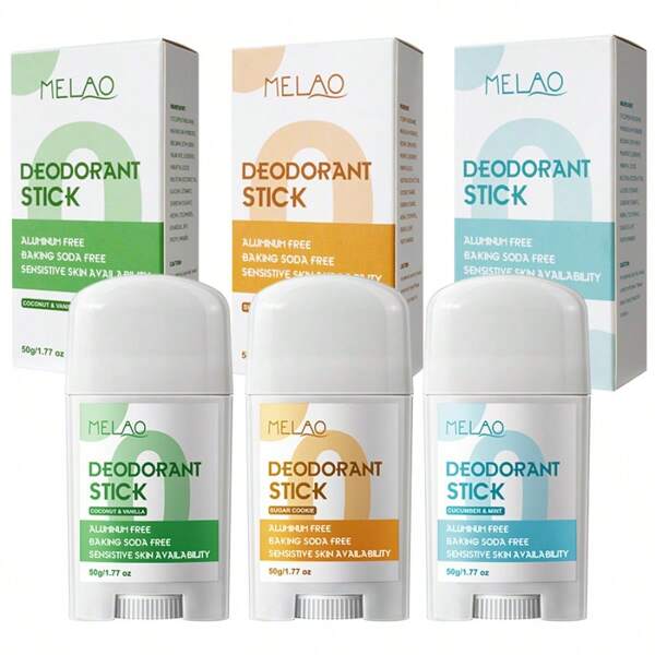 Crema desodorante al por mayor - Elimina el olor de las axilas, sin aluminio, fragancia suave y duradera, detiene la transpiración (3 sabores)