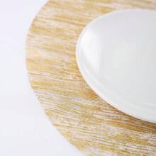 15/30/60/120pcs Net Mesh Gold Foil Disposable Placemats, Suitable For Birthday Party, Holiday, Wedding, Dinner, Barbecue, Indoor&Outdoor Dining, Heat Insulation, Table Protection, Kitchen Table Decor