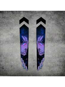 2 Pieces Of Road Bike Fork Decoration Waterproof Sticker Personalized Creativity Two-Dimensional Anime Eyes - Multicolor - View 11