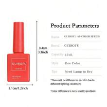 GUIBOFU 4Pcs 0.5Oz Gel Nail Polish Set Same Color Same Bottle Soak Off Gel Polish Kit Nail Art Manicure Salon DIY At Home For Women - Nhiều màu - Xem 8