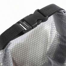 1 件旅行防水扣化妆包便携式折叠透明 PEVA 网状储物袋大容量手提包沙滩游泳手提包化妆品收纳袋女士男士