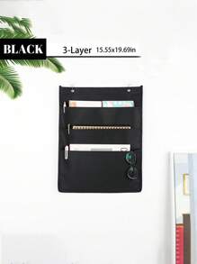 1pc Multi-Layer Hanging Storage - Wall Mounted Magazine, Book And Other Material Holder, Space Saving Essential, Washable Wall-Mounted File/Magazine Rack, Suitable For Office And Home Use - Multicolor - View 13
