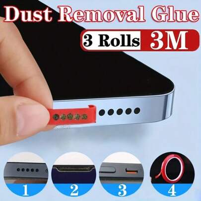 1pc Universal Phone Dust Cleaning Gel, Phone Port Cleaner Tool Compatible With IPhone//