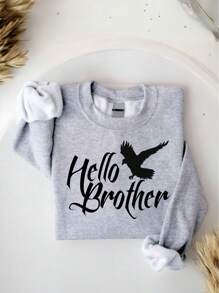 Hello Brother Sweatshirt, Vampire Diaries Fan Sweatshirt, Stefan And Damon Salvatore Sweatshirt, Sarcastic Mystic Falls Virginia Sweatshirts CS-96