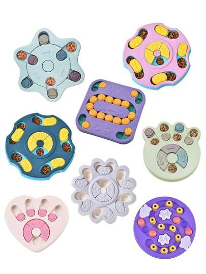 1pc Dog Puzzle Toys Slow Feeder, Interactive IQ-Enhancing Food Dispenser, Non-Slip Slow Eating Bowl, Cat And Dog Food Game, Durable And Easy To Clean, Anti-Choking Function, Slow Feed Treat Dispenser, Suitable For Small To Large Dog Breeds For Intelligence Training.