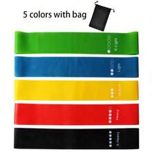 5Pcs/Set Yoga Resistance Rubber Bands Bodybuilding Elastic Bands Pilates Exercis-2025