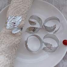 3pcs/4pcs/5pcs/6pcs Metal Napkin Rings, Multi-Color Napkin Holders For Hotel Supplies, Home Kitchen Dining Table Decor, Cloth Napkin Rings Suitable For Daily Life, Parties, Guests, All Seasons - Multicolor - View 7
