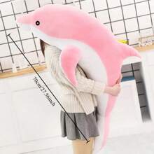 可爱柔软海豚毛绒动物午睡枕女孩礼物 K1MA - 彩色 - 查看 13