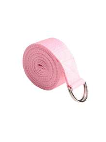 1 pièce Sangle de yoga/bande de résistance Pilates (Longueur: 182,5 cm), boucle en métal à double anneau en D réglable. Pour le yoga, le Pilates, la danse, l'entraînement en salle de gym, la bande d'étirement. Noir/rouge rose/rose/violet. Bande d'étirement pour le fitness, l'équilibre, l'ouverture des épaules. Accessoire de yoga, perte de poids, entraînement/fitness, sport, équipement de gym, équipement d'exercice, bandes de résistance, Pâques, cadeau pour les femmes, cadeaux pour la meilleure amie