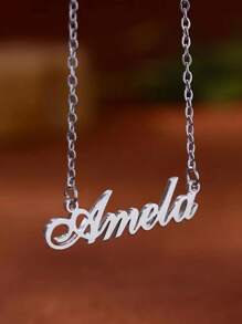 Private Custom Name Necklace, Custom Name Necklace, Girls' Fashion Personalized Necklace, Jewelry Bridesmaid Gifts, Jewelry Accessories,Back To School Fashion - Multicolor - View 3