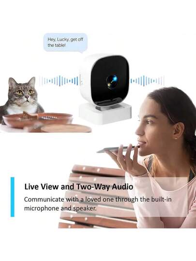 1pc APP Security Camera Indoor, 1080P Pet Camera, Mobile Phone APP, Foldable Home Baby Flexible Installation, Motion Detection, Two Way Audio, Night Vision. view 9